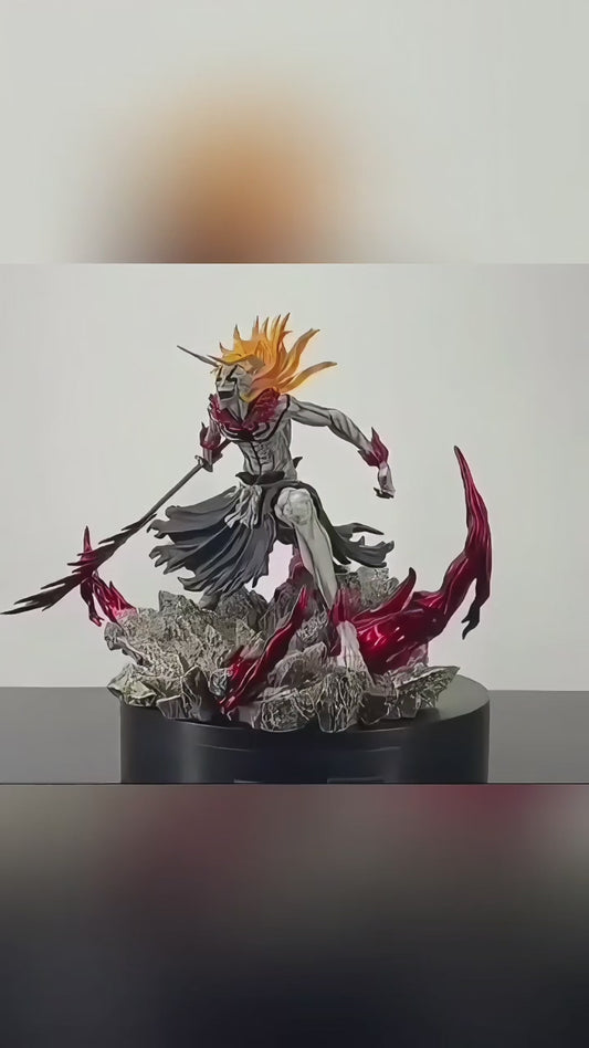 Ichigo Hollow Form Statue – Bleach Kurosaki Mugetsu Resin Figure – Anime Collectible Display