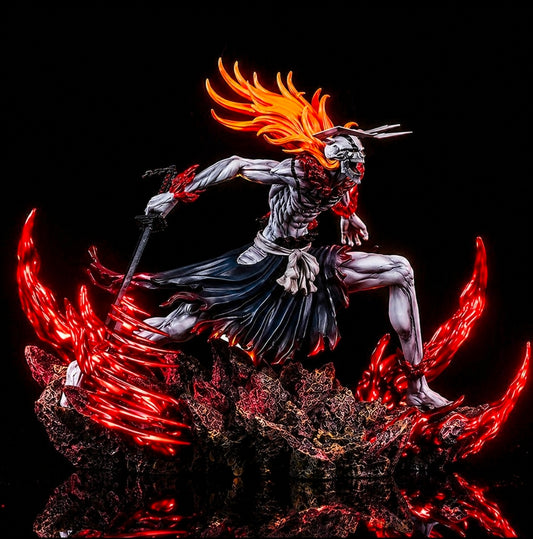 Ichigo Hollow Form Statue – Bleach Kurosaki Mugetsu Resin Figure – Anime Collectible Display